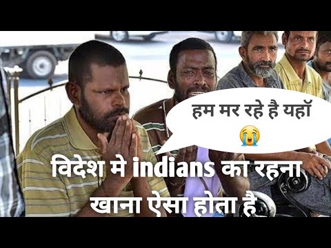 विदेश मे काम करने वालो का रहना खाना कैसा  होता है | lifestlye of indian workers in dubai |