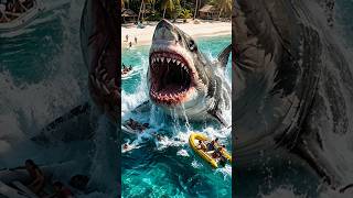 What If a Megalodon Entered a Small Island Lagoon?