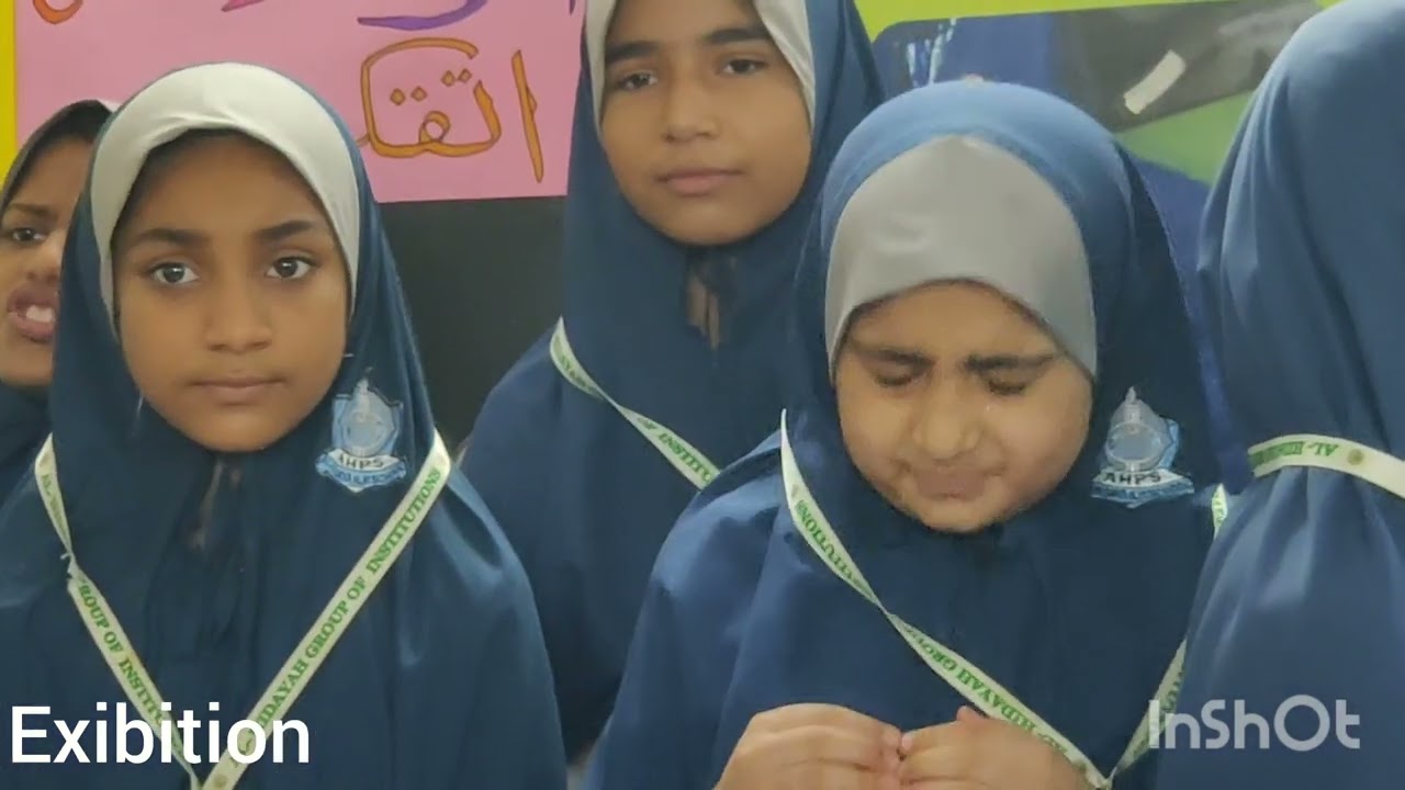 school exibition al-hidayah public school kids project badlapur gaon