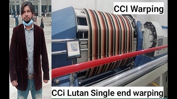 A complete view of CCI single end warping machine. visit of CCI machine. Textile Machinery lovers.