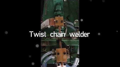 Twisted chain automatic welding machine