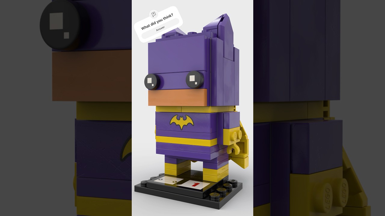 Lego Brickheadz Bat Girl Stop Motion Build 