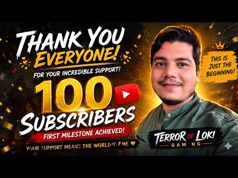 🎉 100 SUBSCRIBERS SPECIAL! आजची स्ट्रीम खास तुमच्यासाठी! | Terror Of Loki Gaming