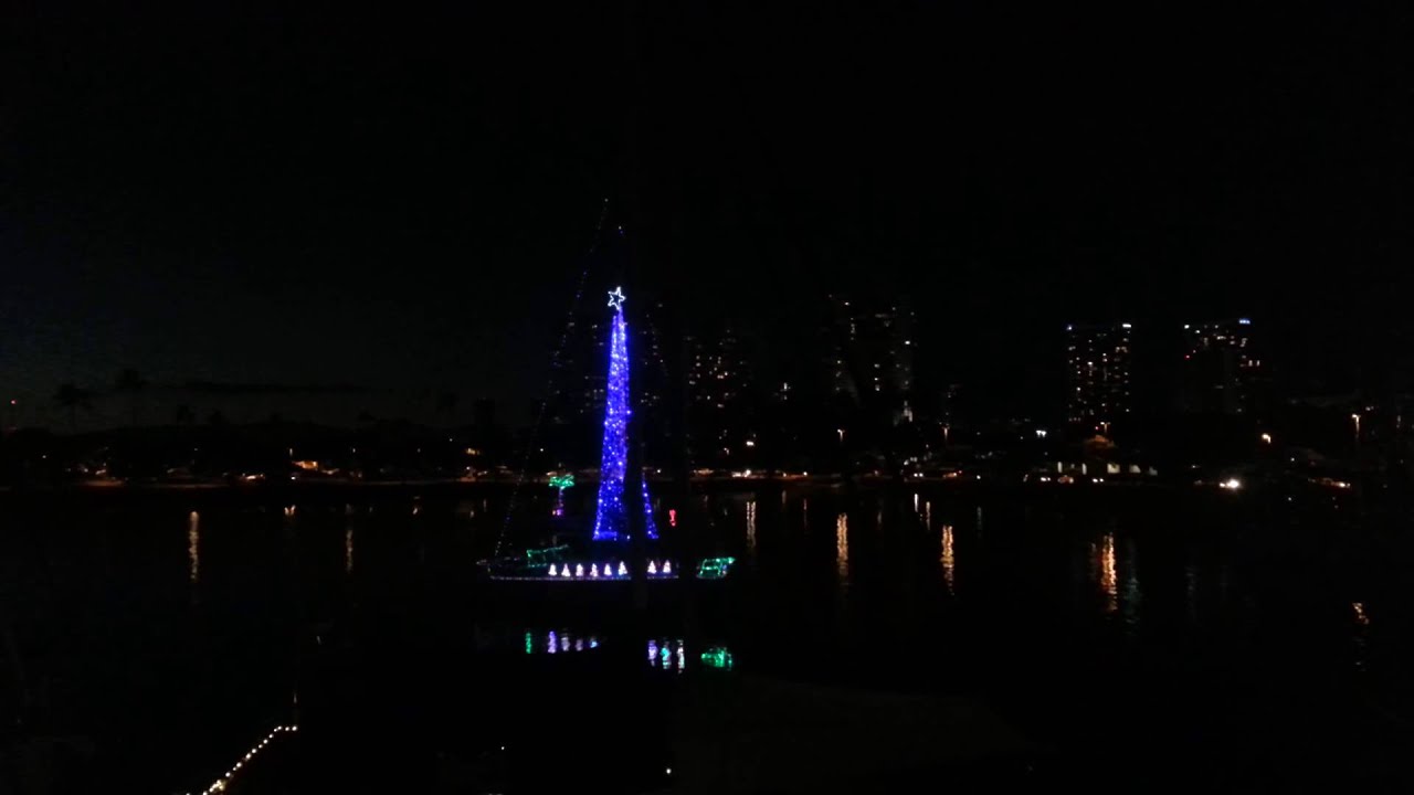 Christmas boat light show YouTube