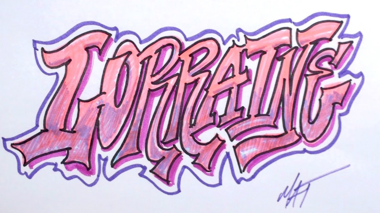 Graffiti Writing Lorraine Name Design - #8 in 50 Names Promotion ...