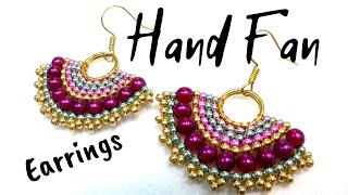 How to make a pair of Hand Fan Earrings - Beading Ideas DIY