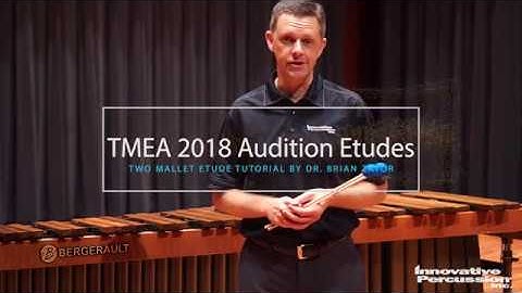 2018-2019 Texas All State Percussion Audition Two Mallet Tutorial