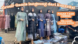 GROSIR GAMIS LANGSUNG DARI KONVEKSI | PASAR TASIK CIDENG 2024!!