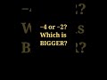 Which Is Bigger? Ordering Positive and Negative Numbers #Shorts