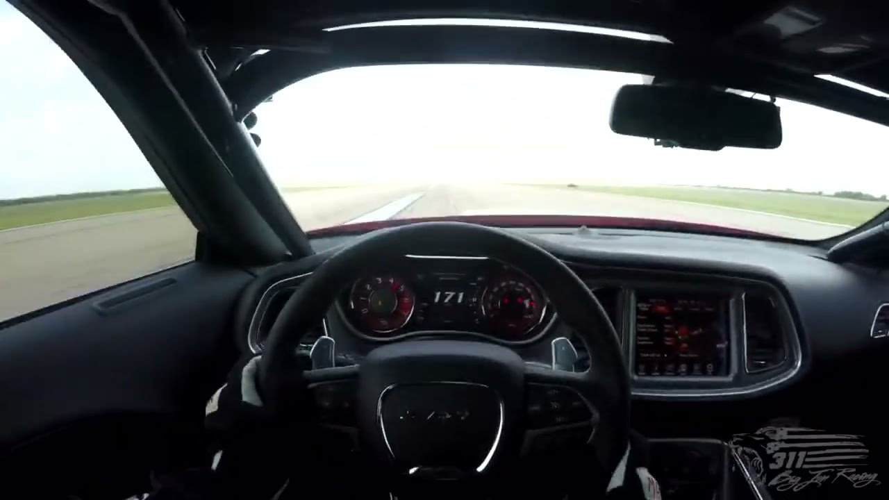 200 MPH Challenger Hellcat Ride Along