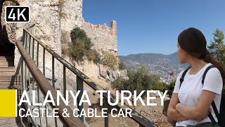(Caption Guide) Alanya Castle, Turkey 2022 | Cable Car & Walking Tour Türkiye