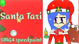 SMG4 Tari in santa outfit | SMG4 fanart speedpaint 🎄🎅🏻