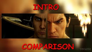 yakuza kiwami intro vs low budget version - side by side comparison