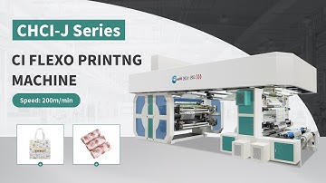 6 color economic ci printing non woven fabric video with high speed #flexoprintingmachine #factory