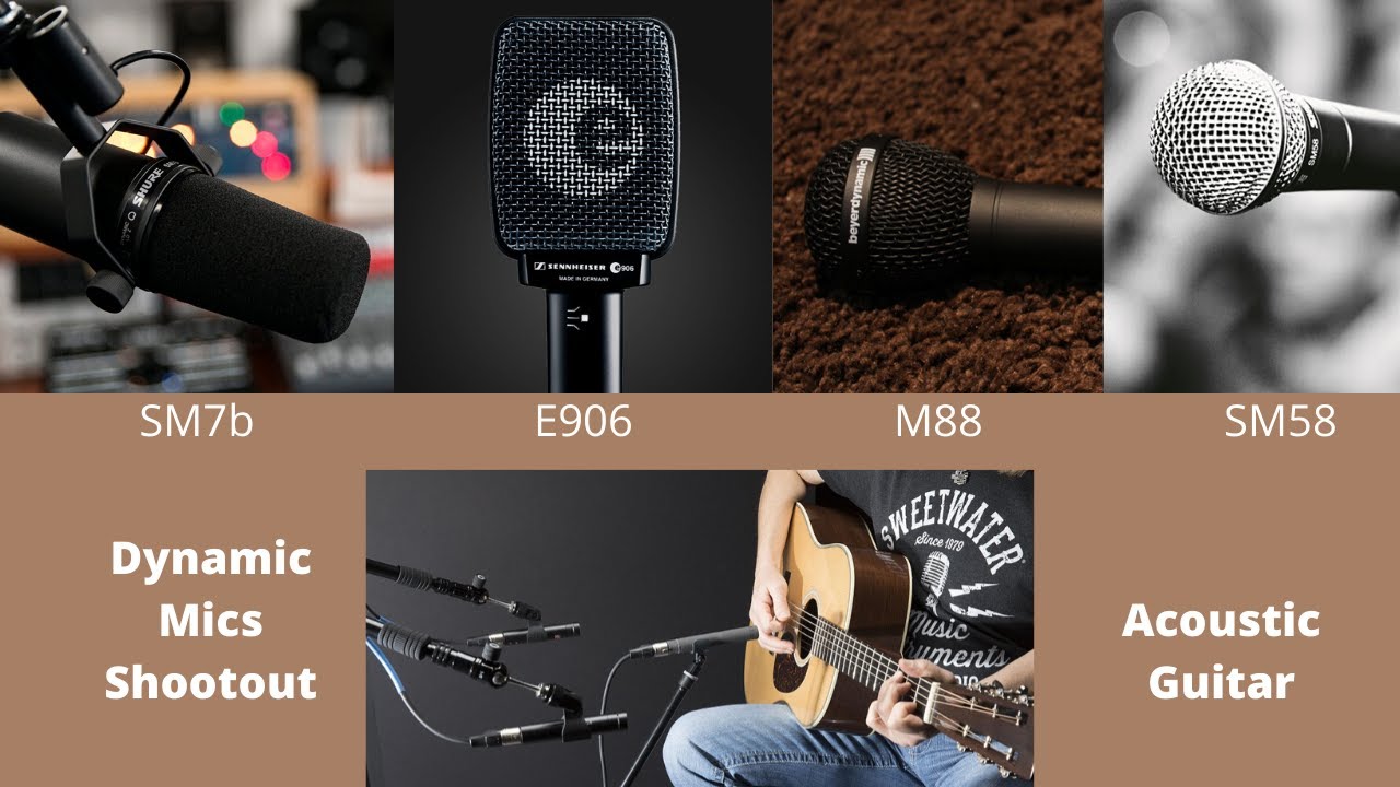 Comparison of Dynamic Mics Recording Acoustic Guitar (Test/Review/Demo