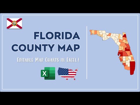 Florida County Map in Excel - Counties List and Population Map
