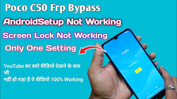 Poco C50 FRP Bypass Screen Lock Werkt Niet / Poco C50 Android-installatie Werkt Niet Nieuwe Trucs
