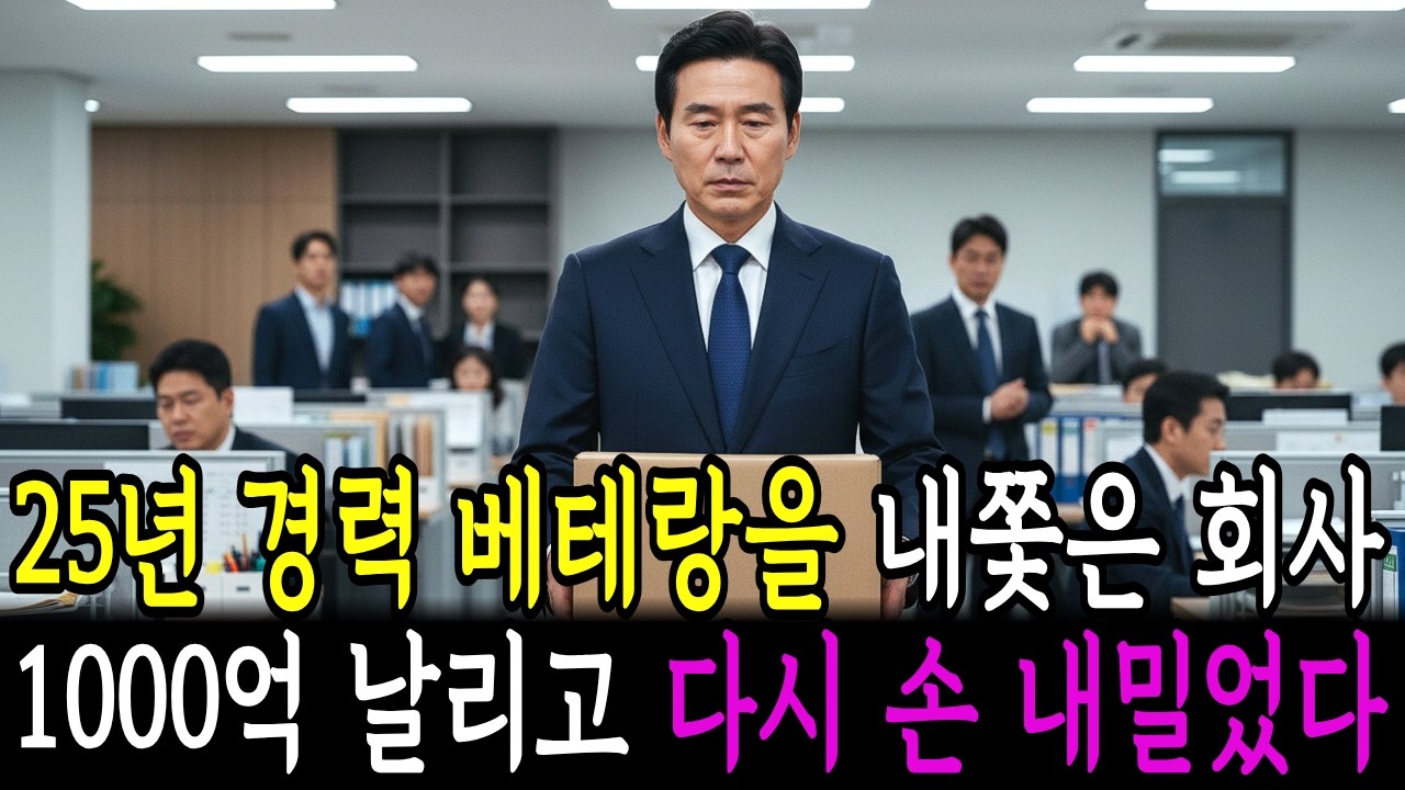 누명 쓰고 쫓겨난 25년 베테랑이 1000억 날린 회사에 다시 나타났다. #감동사연 #시니어사연 #라디오북 #오디오북 #노후사연 #인생사연 #고부갈등