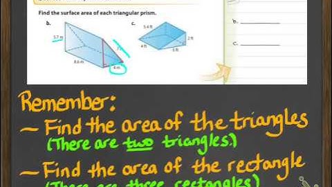 Ch. 10.4  Surface Area of Triangular Prisms