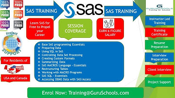SAS - Statistical Analysis System - Instructor led FREE Training Session - 21th Oct 2021