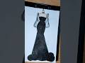 Drawing Dress Tutorial رسم فستان سهرة رسم ازياء Art Explore Drawing اكسبلور Drawing Draw 