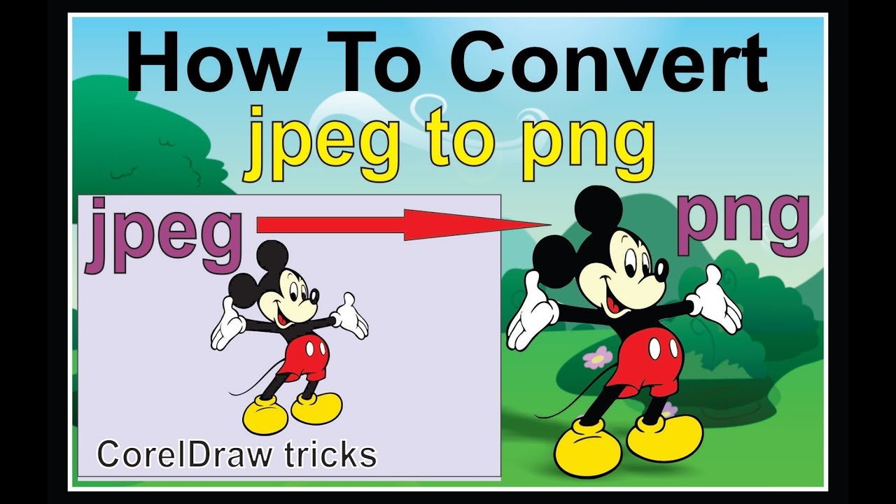 How To Convert Jpg To Png Using Corel Draw X7