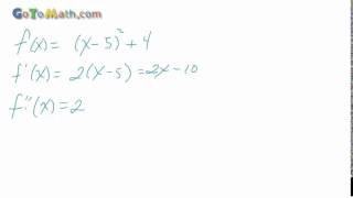 Calculus 1 Concavity and The Second Derivative Test b11p1