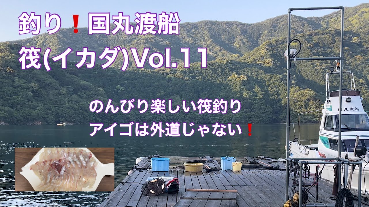 釣り ️国丸渡船 筏(イカダ)Vol.11 のんびり楽しい筏釣り アイゴは外道じゃない ️ - YouTube