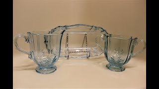 Fostoria BAROQUE azure blue glass