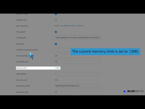 How to increase or decrease PHP Memory Limit via CloudLinux Selector in DirectAdmin   BLUE ARCTIC