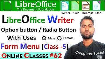 writer option button | libreoffice writer form | form in writer | radio button in writer | computer|