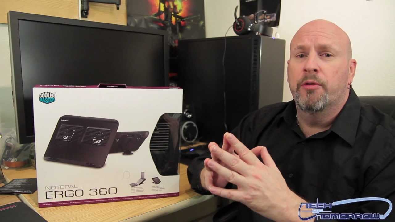 pc remote Cooler Master Notepal ERGO 360 Multi-Function Laptop Cooler Unboxing