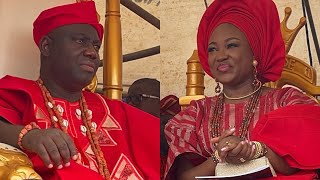 ALAFIN OF OYO YORUBA LAND STROM SANGO FESTIVAL AT PALACE 