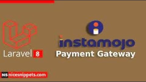 Laravel Project Integrate Instamojo Payment Gateway