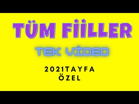 '' FİİLLER '' TEK VİDEO