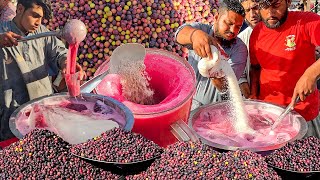 Phalsa Juice Making | Roadside Summer Healthy Street Drink Falsa Sharbath | Street Food Karachi