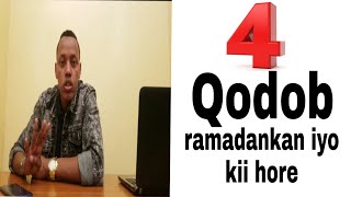 4 Qodob oo ay kukala duwanyihiin..........?