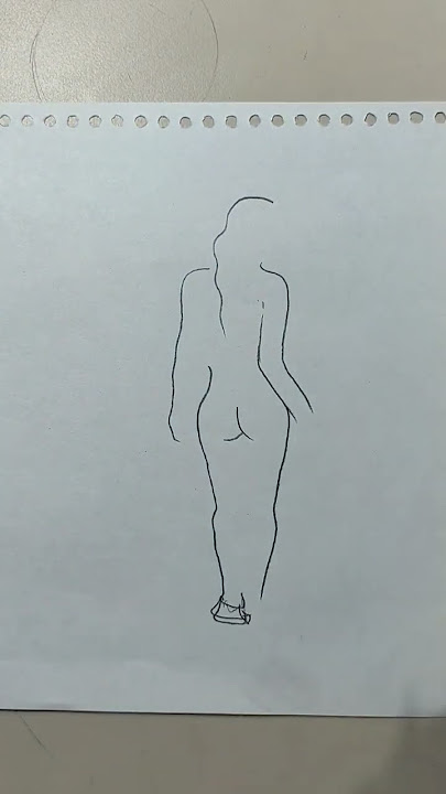 Nude girl drawing #shorts #shortsfeed #drawing #art