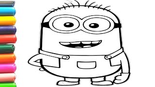 Cute Minion | Drawing,Painting & Coloring and Toddlers_ Kids #minions Art#drawing#coloring