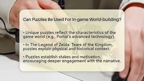 Can Puzzles Be Used For In-game World-building? - Video Gamers Vault