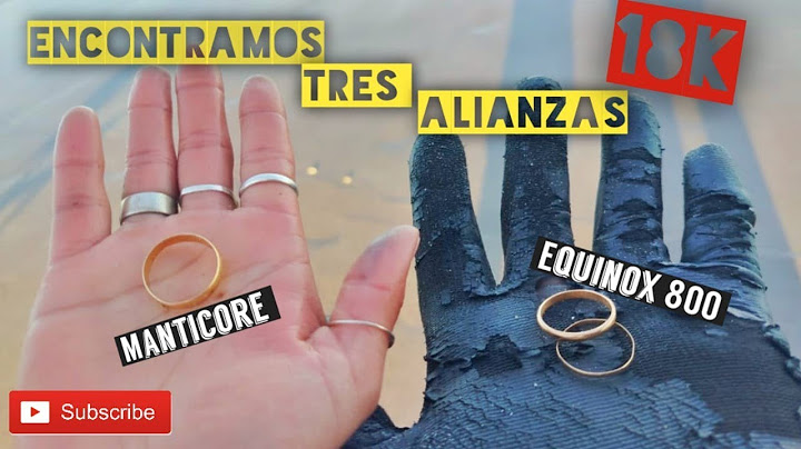 Video #8 ENCONTRAMOS 3 ALIANZAS DE ORO 18K CON MANTICORE Y EQUINOX 800 🥇🥇🥇......