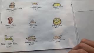 Paper Prototype - Restaurant Ordering App