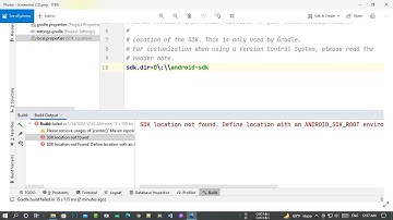 fixed SDK location not found, Define location with an ANDROID_SDK_ROOT environment variable