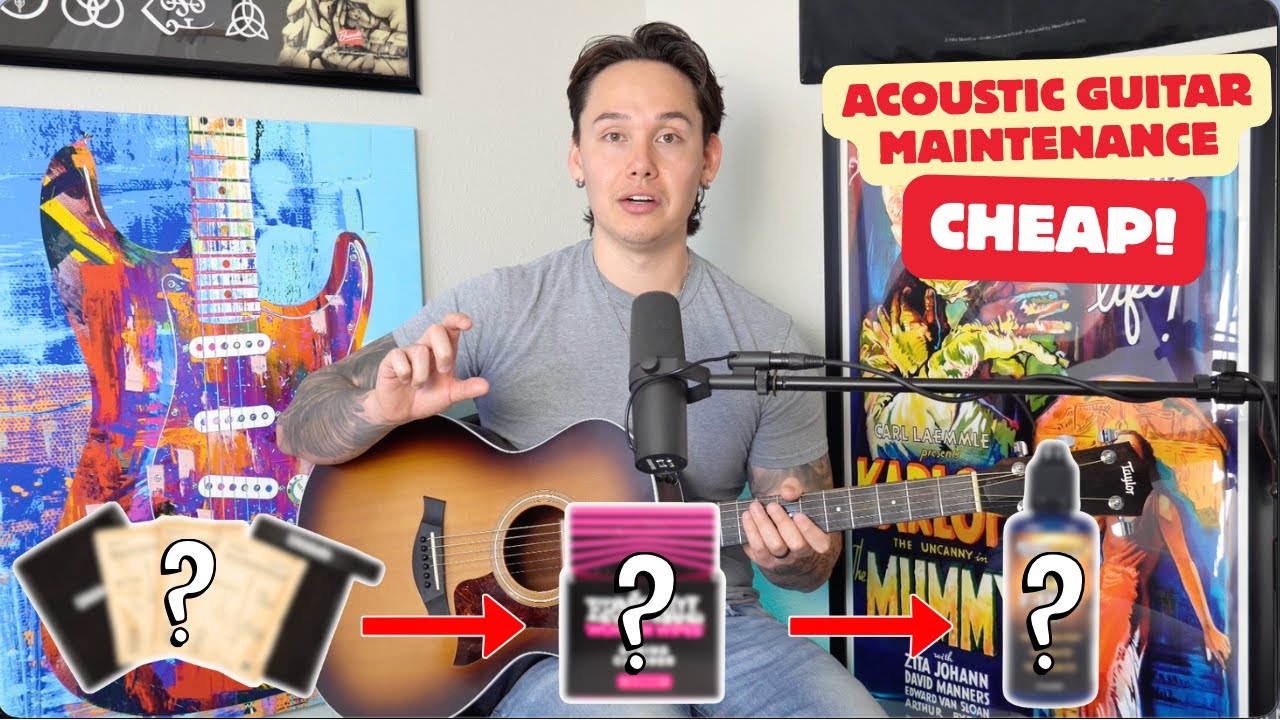 5 недорогих, но эффективных способов поддерживать вашу акустическую гитару в ИДЕАЛЬНОМ состоянии!