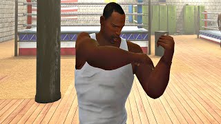 GTA San Andreas Definitive Edition - Max Muscle CJ Gameplay & Gym Workout screenshot 5