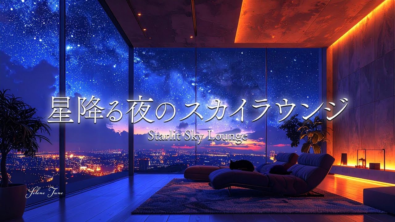 【心を整えるピアノの音色】星降る夜のスカイラウンジで心を整える｜Peaceful Piano Music for Soul Healing