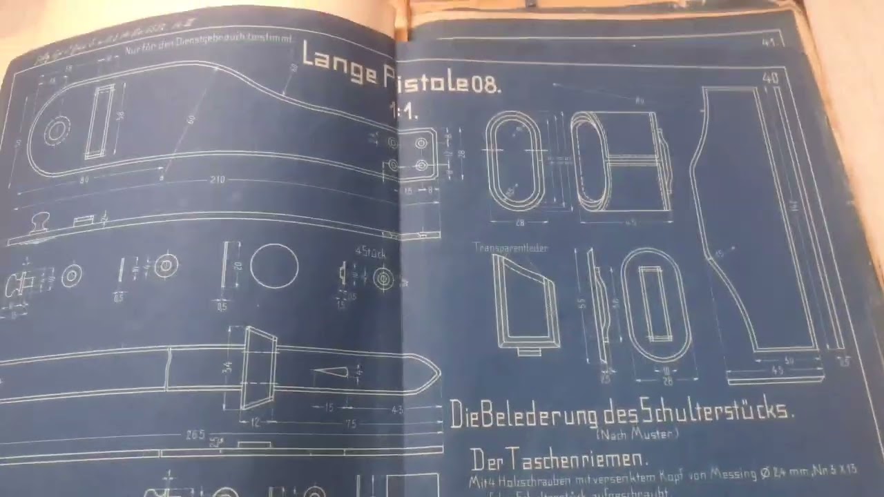Pistole 08 und Lange Pistole 08 Luger Parabellum DWM Mauser folder