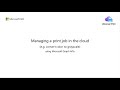 Managing print job using Microsoft Graph API