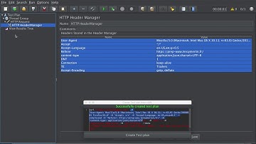 Create a JMeter Test Plan from cURL command
