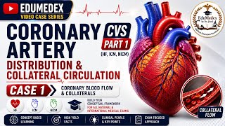 Coronary Artery Distribution & Collateral Circulation | CVS Part 1 | MRCP,USMLE | MD | DNB | Case 1